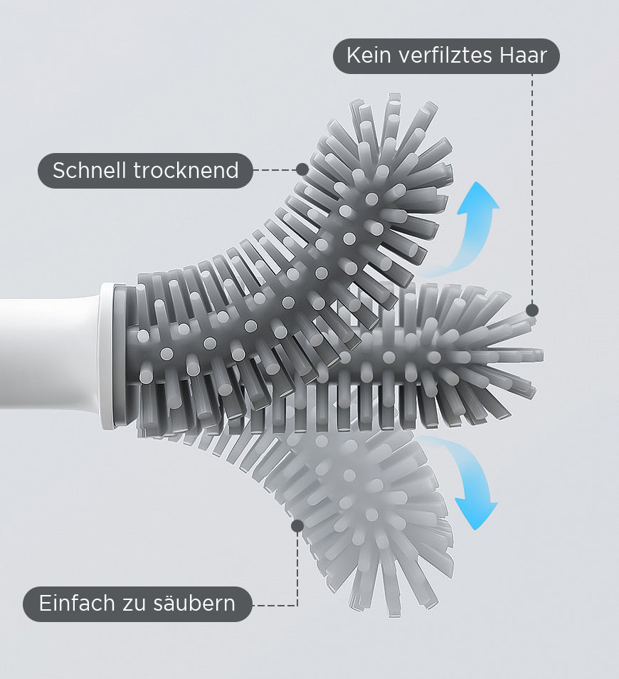 SiliClean - Anti-Bacterial Silicone Toilet Brush