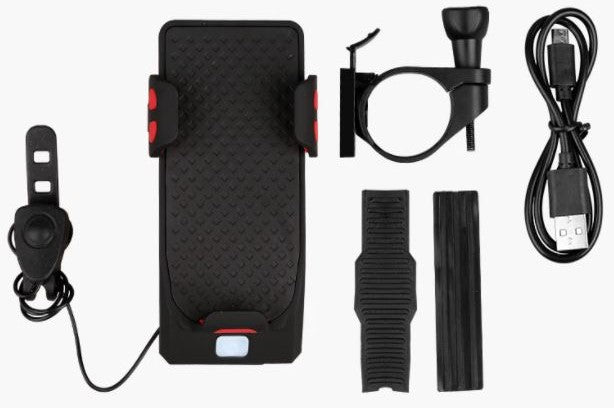 RideGuard - 4-in-1 Bike Phone Holder with Powerbank
