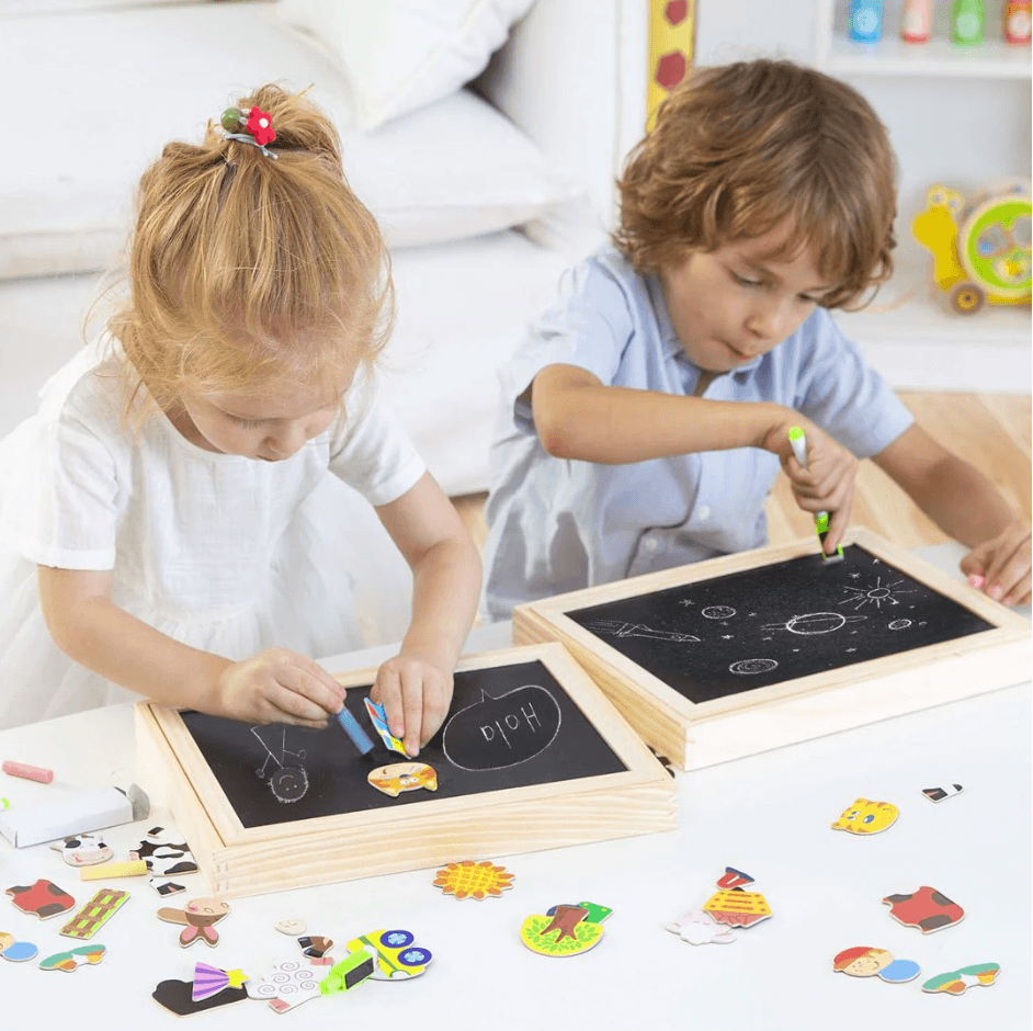 MagniWrite Board - Double-Sided Magnetic Drawing Board for Kids