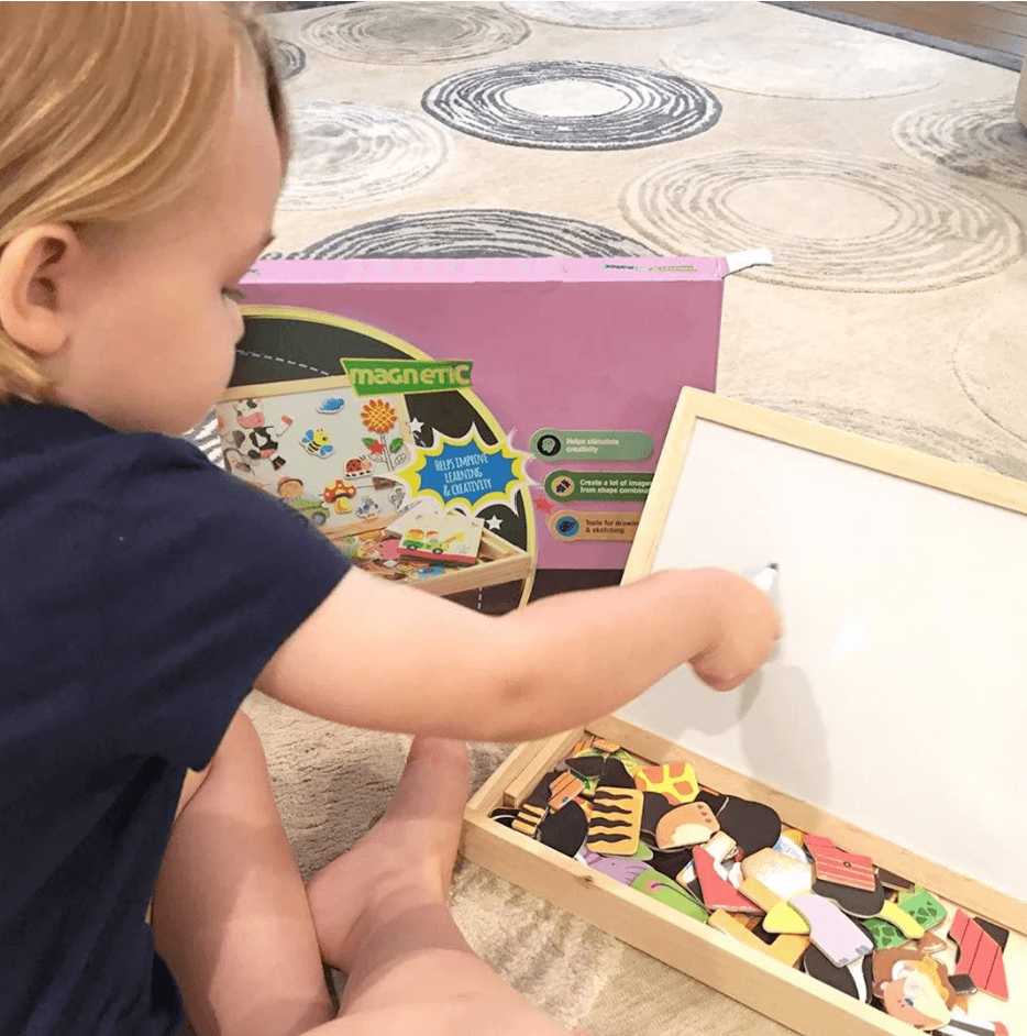 CreativeChalk Board - Double-Sided Magnetic Chalkboard for Kids
