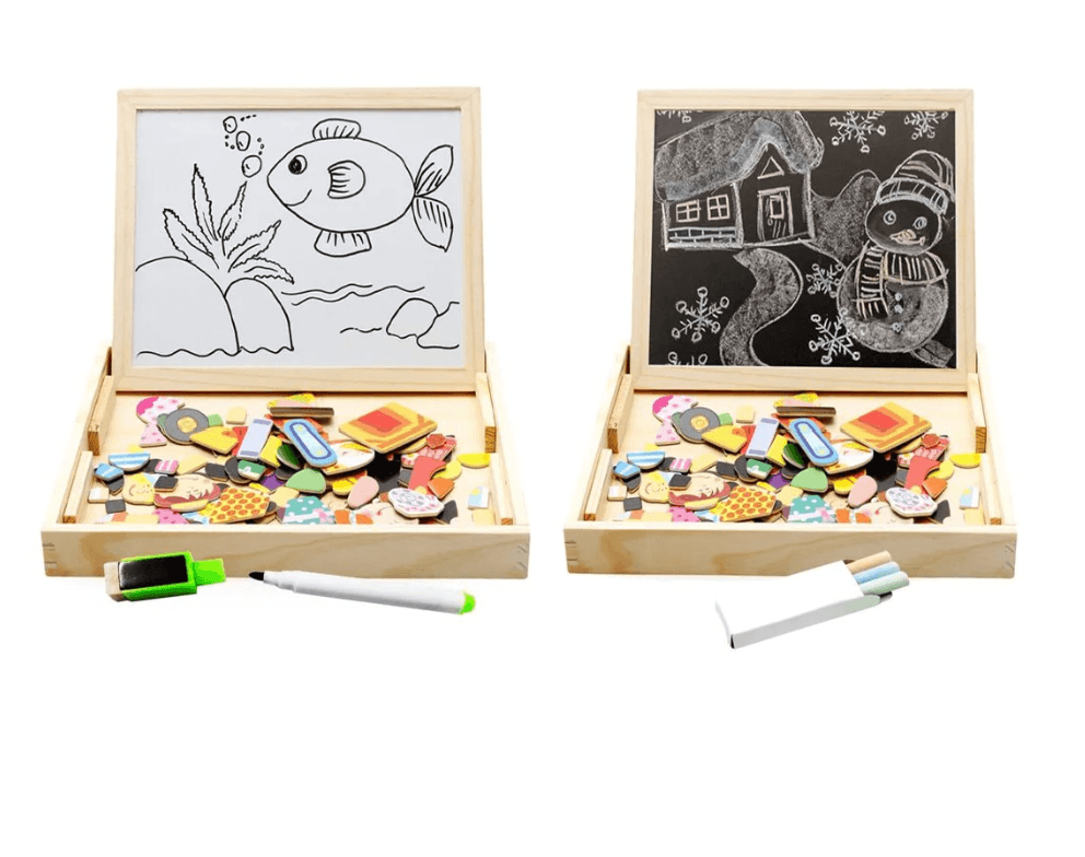 CreativeChalk Board - Double-Sided Magnetic Chalkboard for Kids