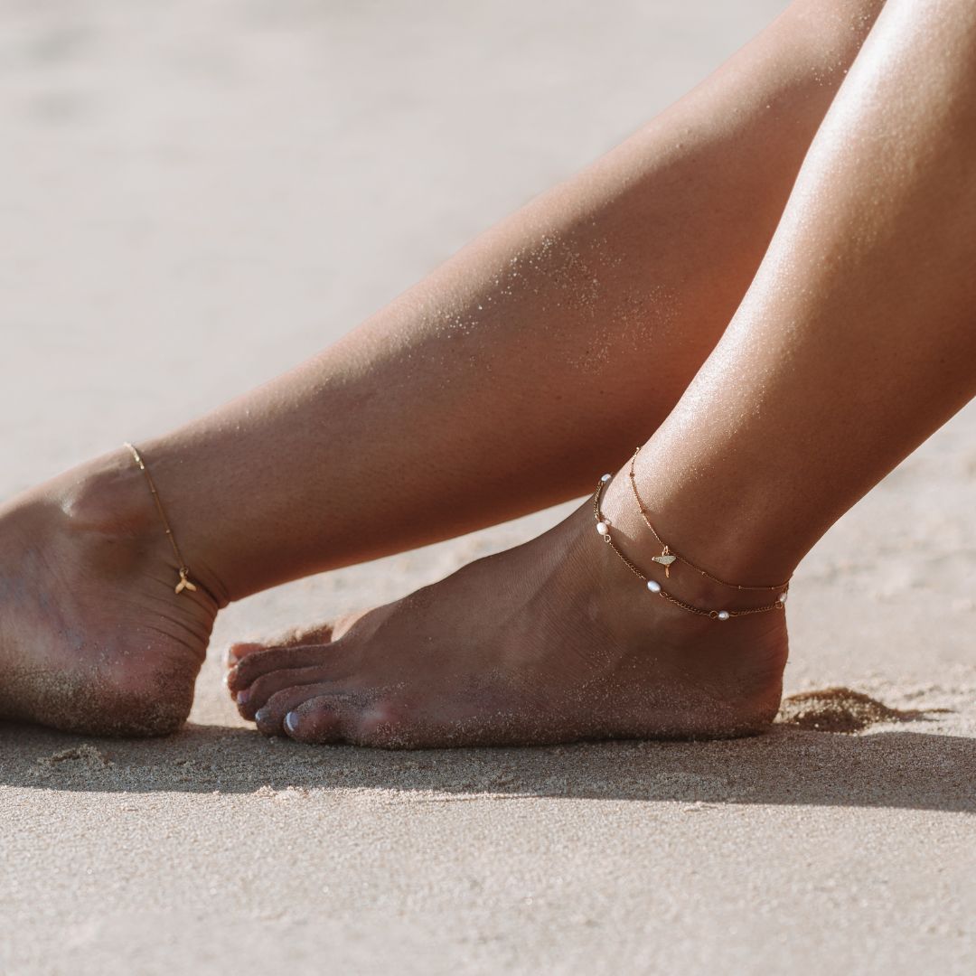 Mira - Freshwater Pearl Anklet for Women