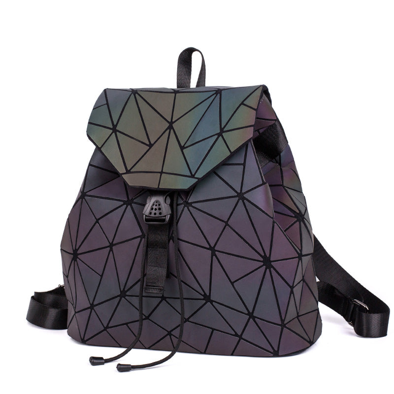 GinaGlow - Geometric Glowing Backpack