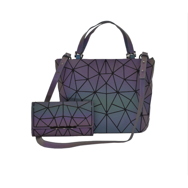 GinaGlow - Geometric Glowing Backpack