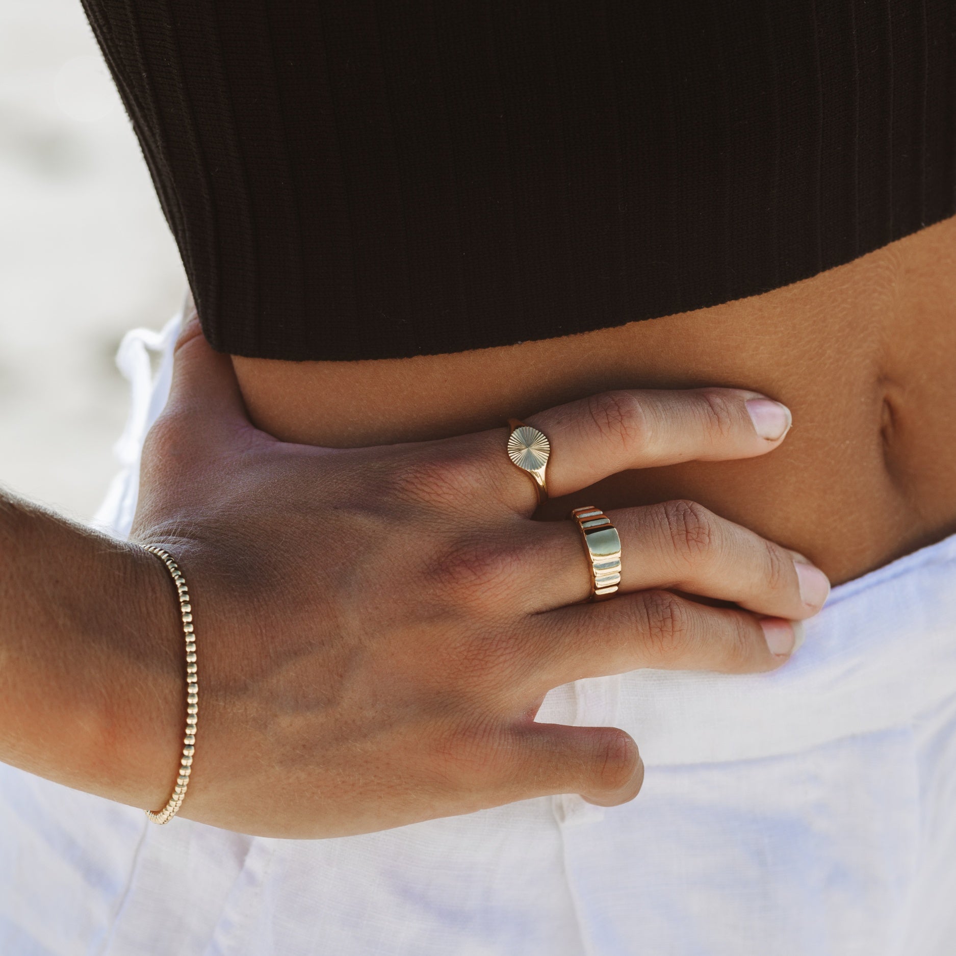 Solara - Sunlight Signet Ring for Women
