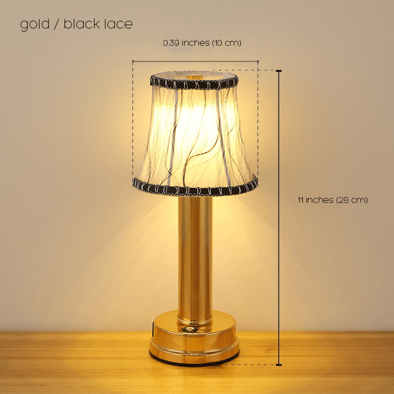 Cordless Dimmable Fabric Table Lamp - Elegant