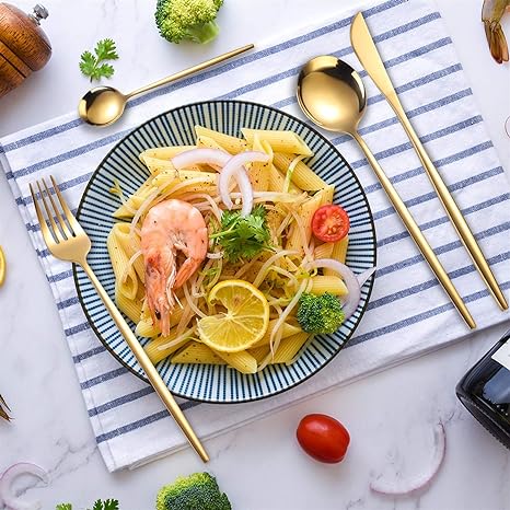 Gold & Silver 24-Piece Cutlery Set