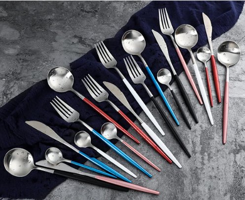 Gold & Silver 24-Piece Cutlery Set
