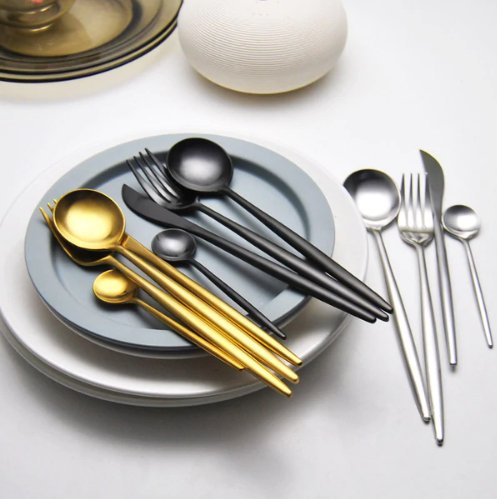 Gold & Silver 24-Piece Cutlery Set