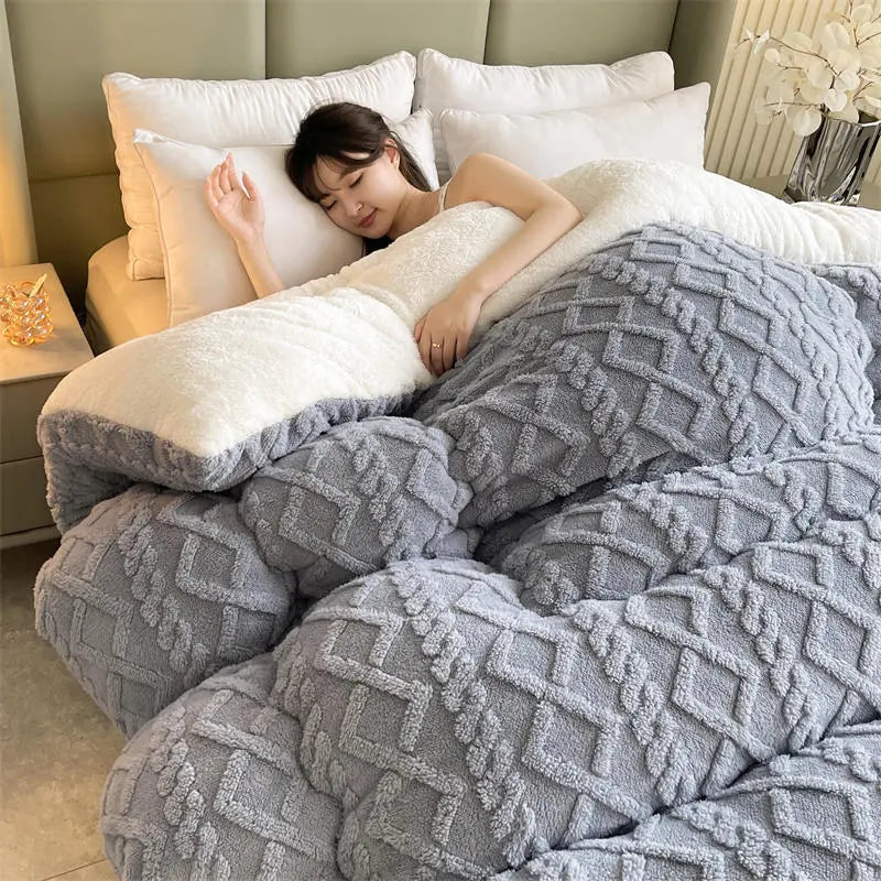 SereneSleep Winter Duvet Cover - Cozy Fleece Set