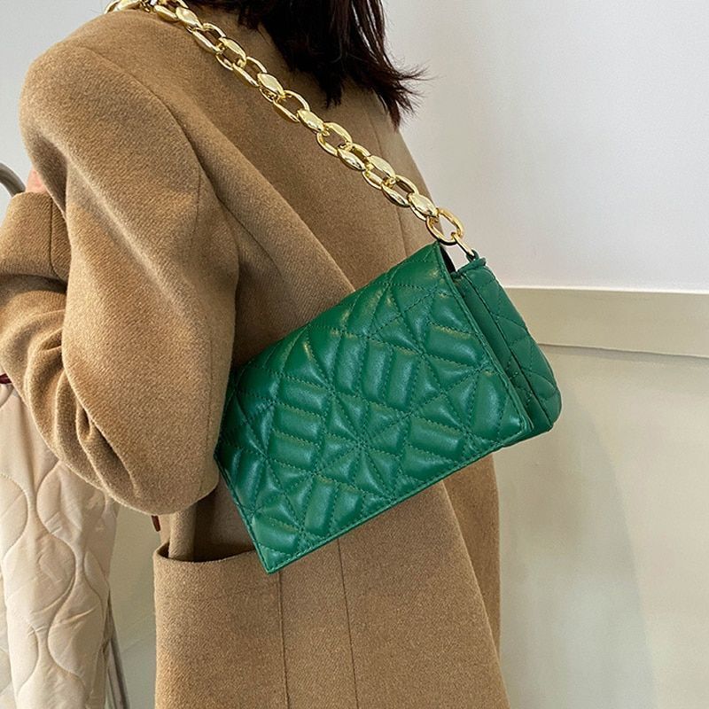 ChariceBag - Jacquard Flap Handbag