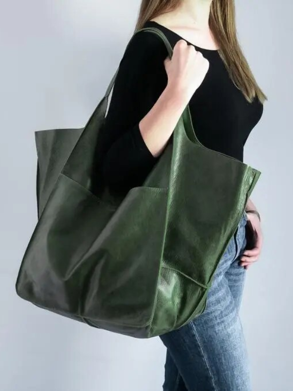 Maxine Tote - PU Leather Beach Bag