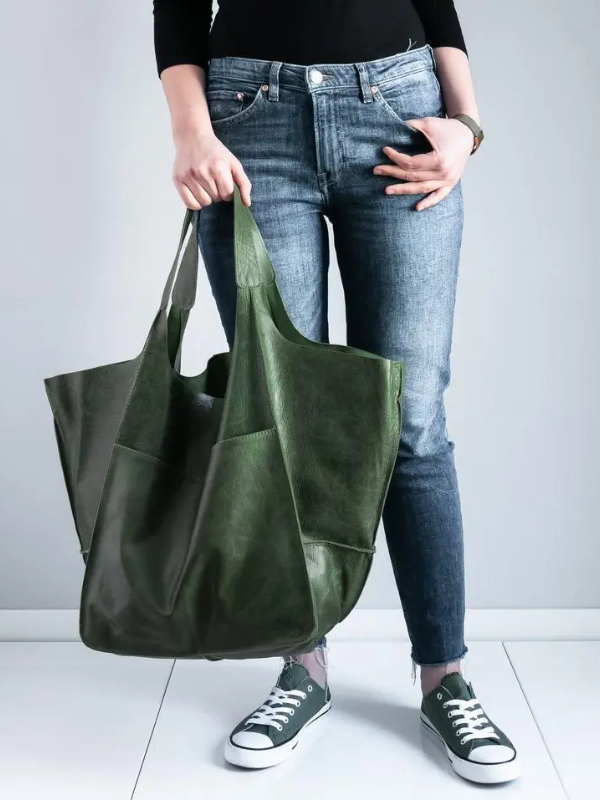 Maxine Tote - PU Leather Beach Bag