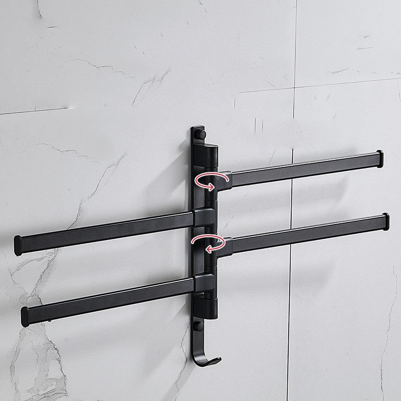 Towelly Towel Rack - Elegant Black Metal