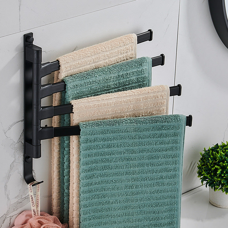 Towelly Towel Rack - Elegant Black Metal