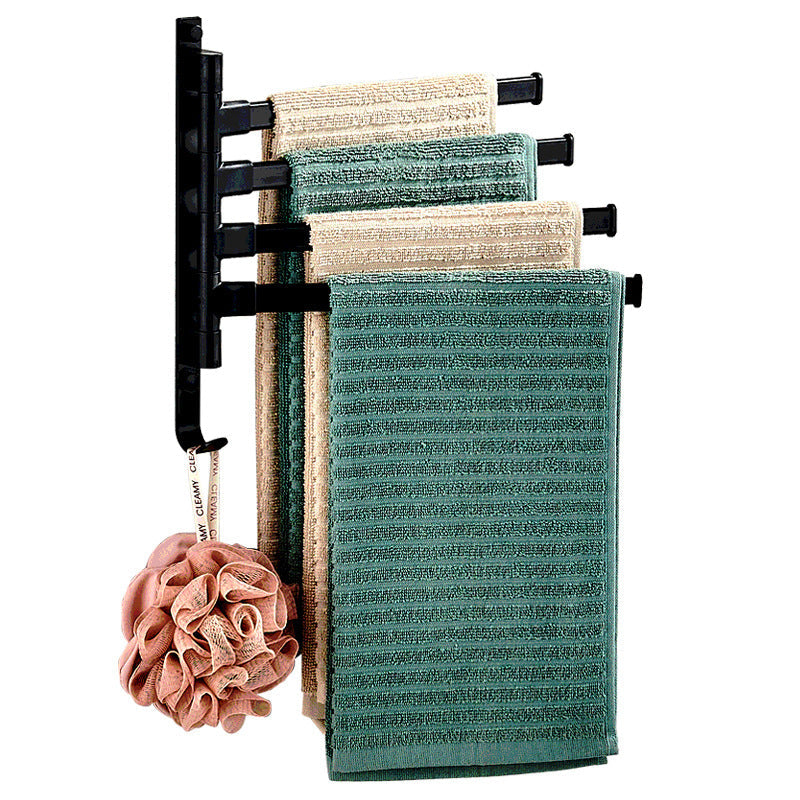 Towelly Towel Rack - Elegant Black Metal