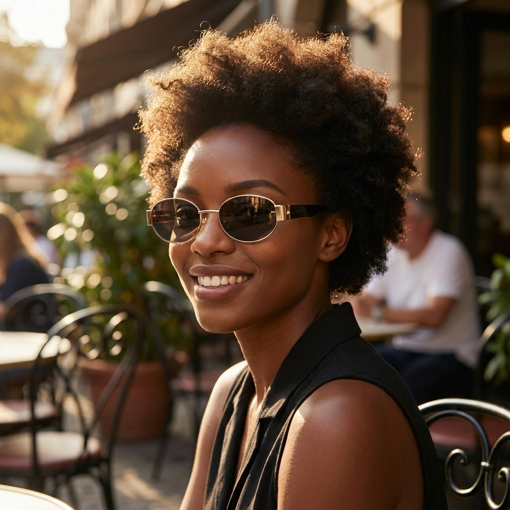 Retro Round Sunglasses lifestyle