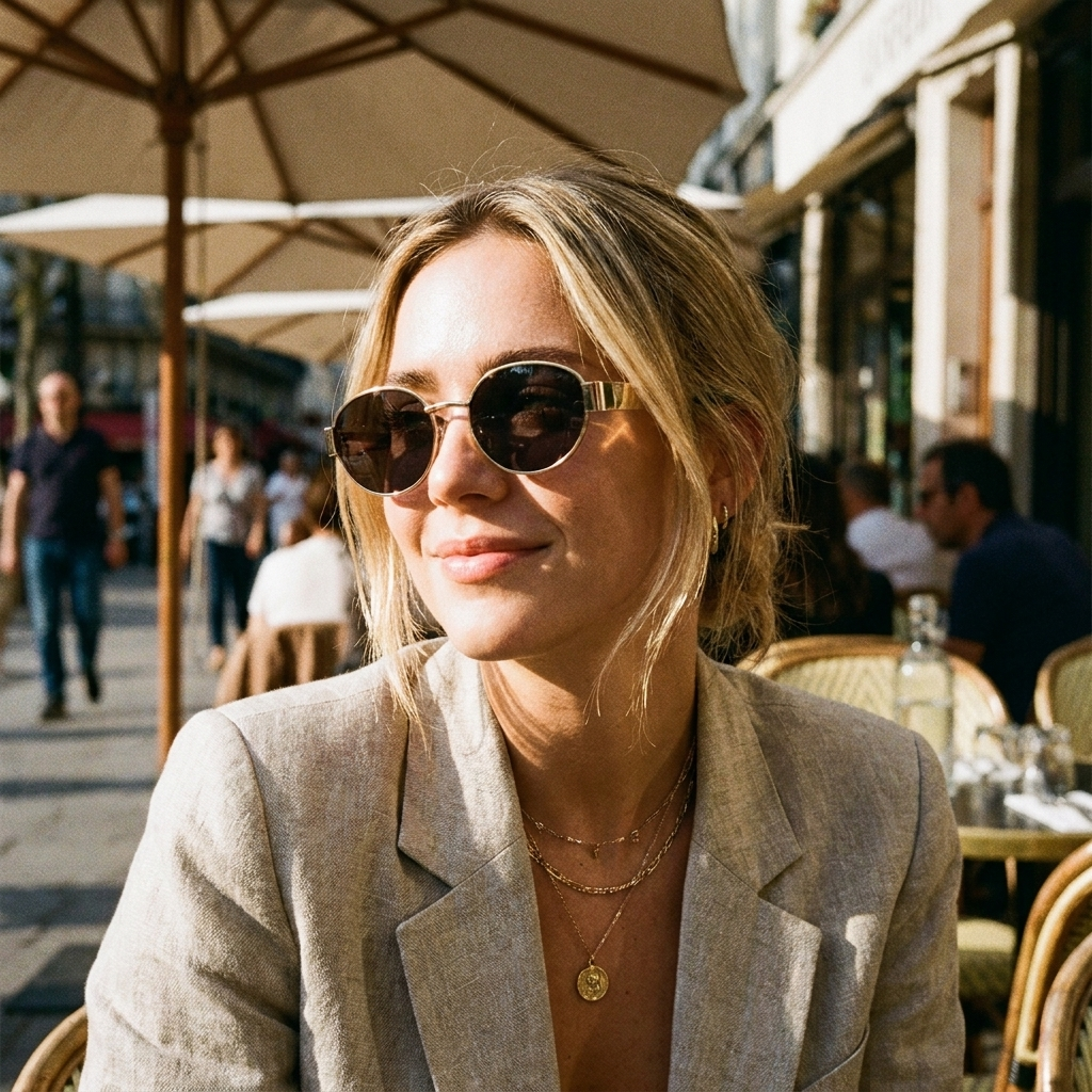Womens Lightweight Oval Sunglasses