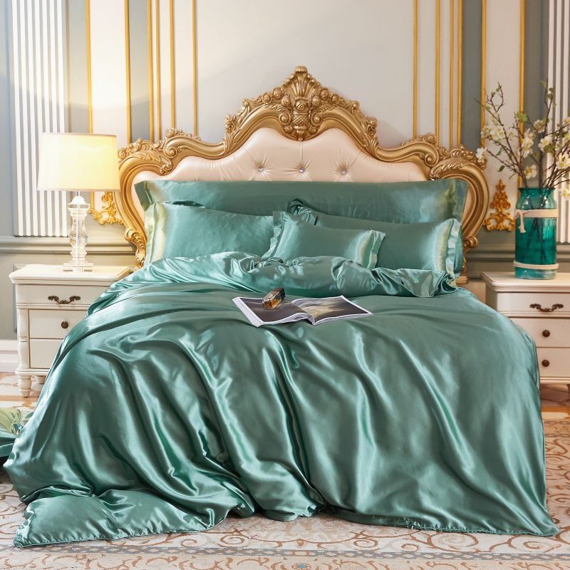 Silk Satin Duvet Cover Set - Luxe 4-Piece Bedding