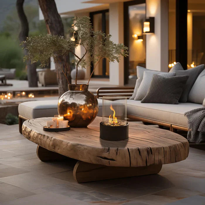GlowLuxe - Portable Tabletop Fire Lantern