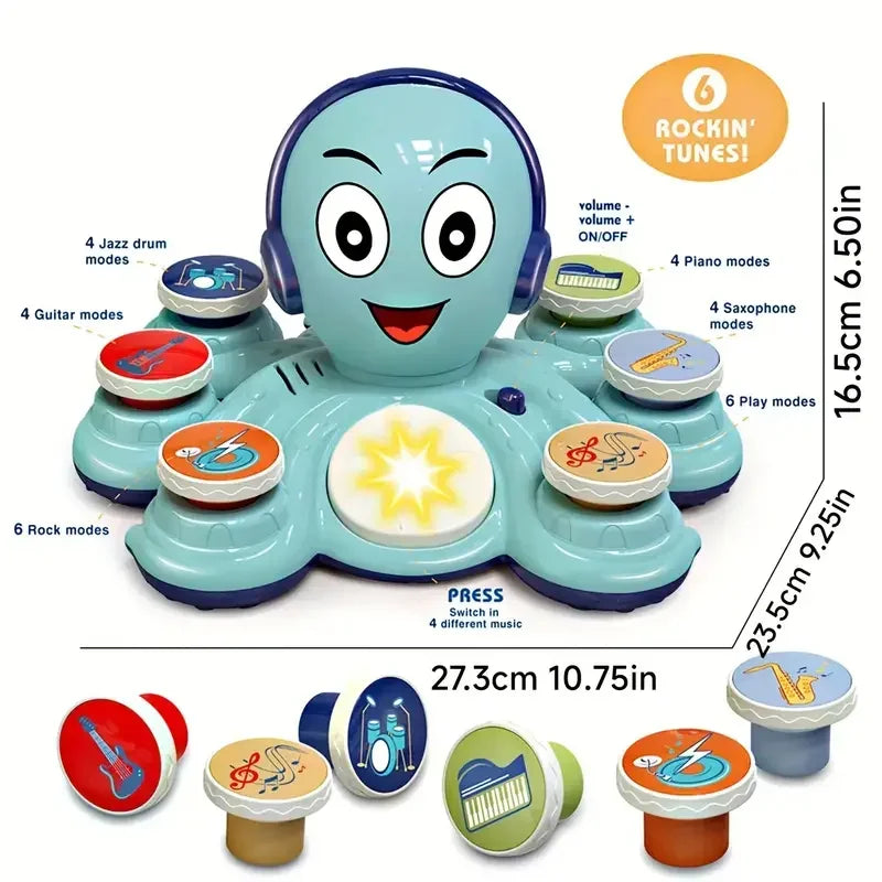 OctoJam - Musical Octopus Toy for Little Learners