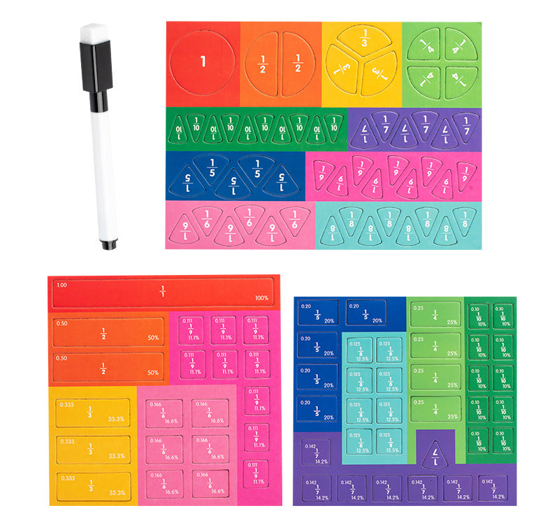 FractionFun - Hands-On Fractions Learning Kit