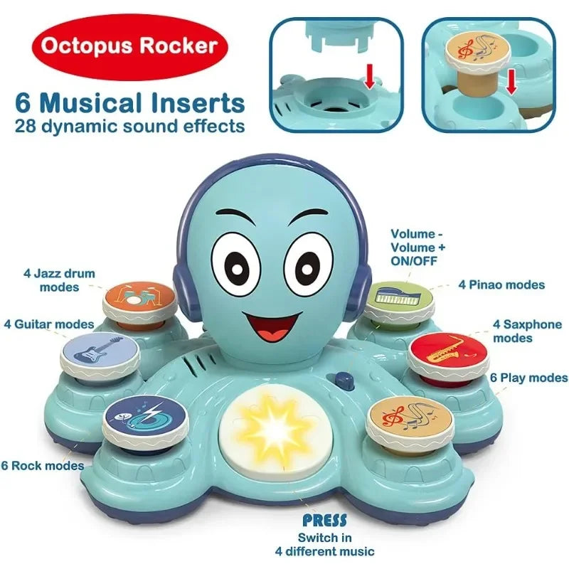 OctoJam - Musical Octopus Toy for Little Learners
