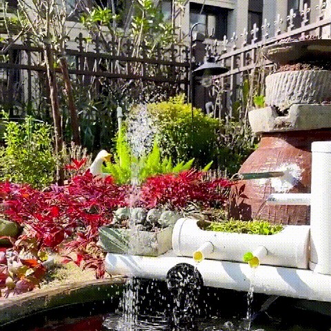 TranquilFlow - Solar Garden Fountain