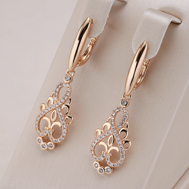 Lyra - Gold Cubic Zirconia Earrings