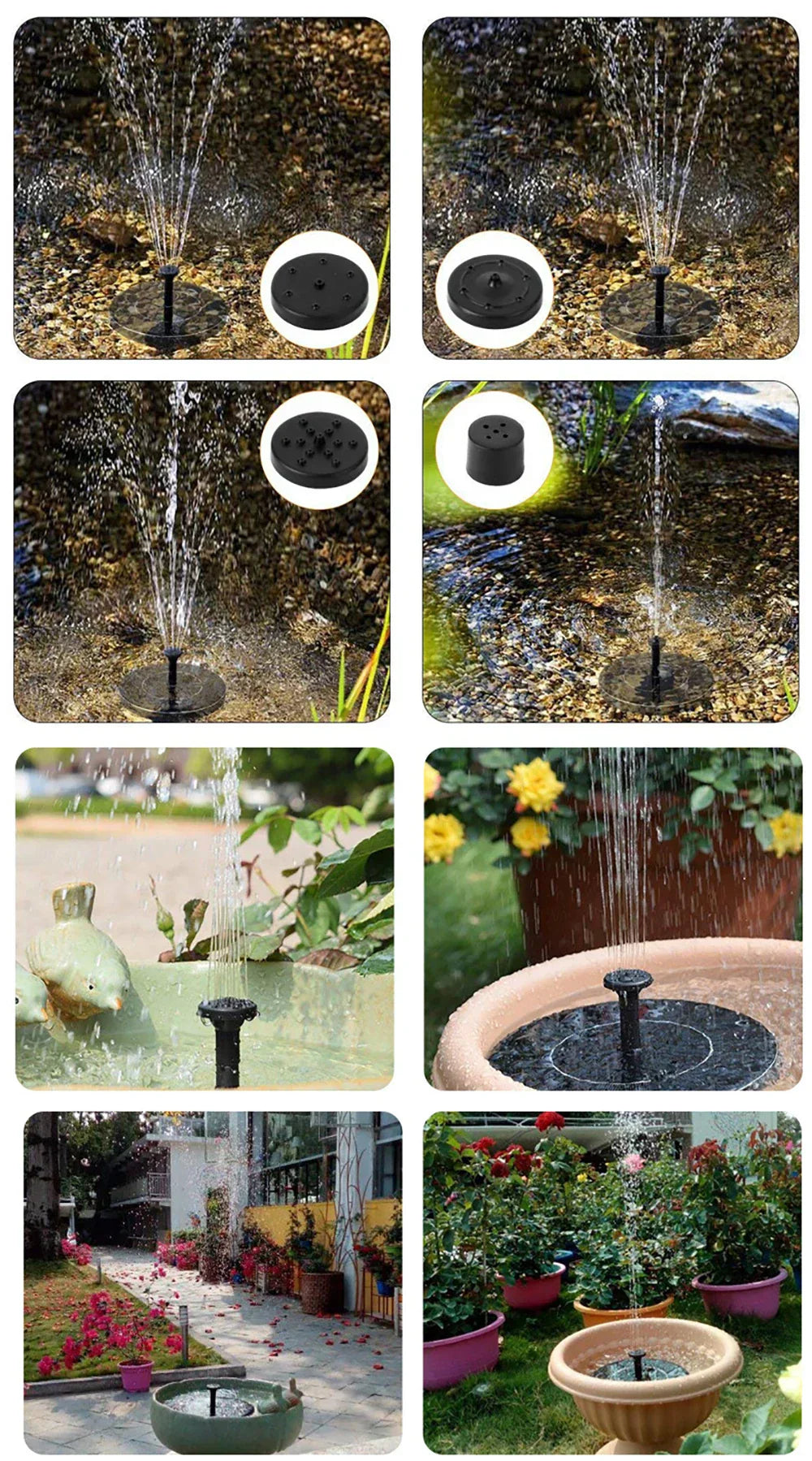 TranquilFlow - Solar Garden Fountain