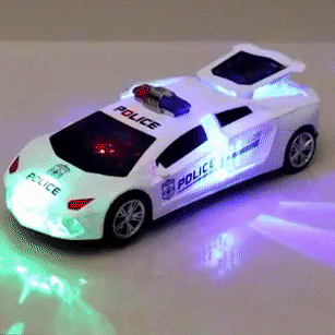 SpeedGlider - Police Car with Lights & Sound
