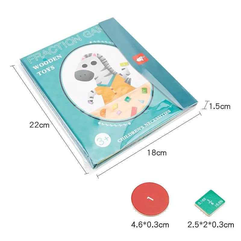 FractionFun - Hands-On Fractions Learning Kit