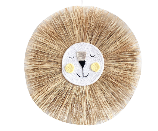 CuteWall Art - Handmade Rattan Animal Nursery Wall Decoration