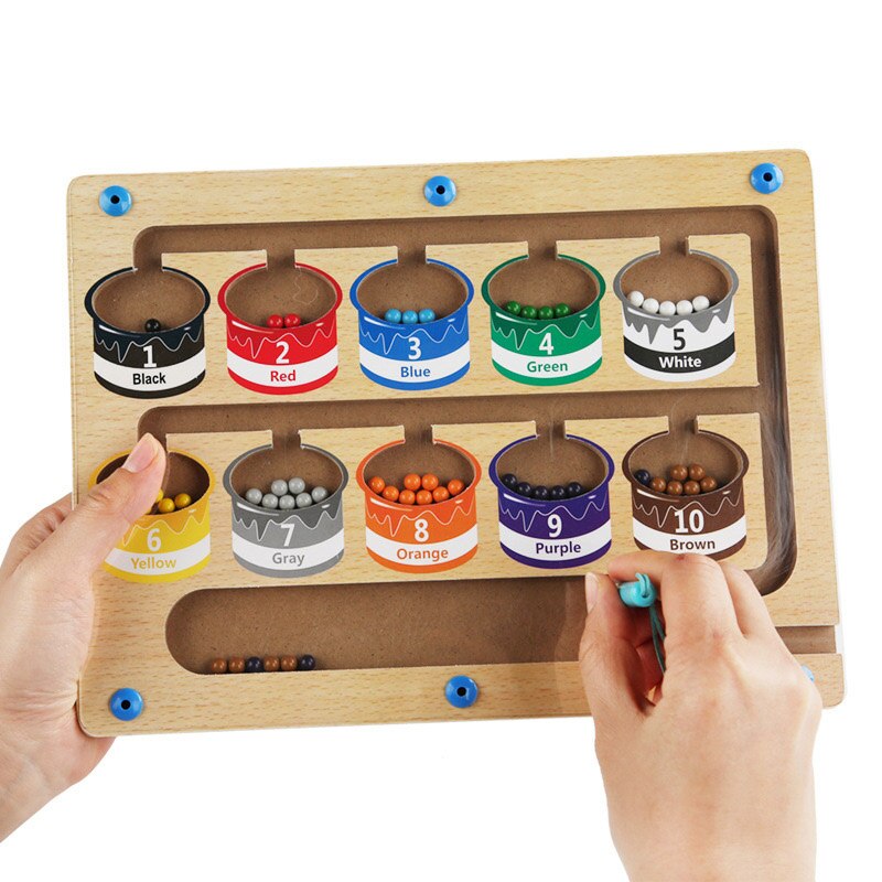 ColorMaze - Magnetic Color and Number Maze for Kids