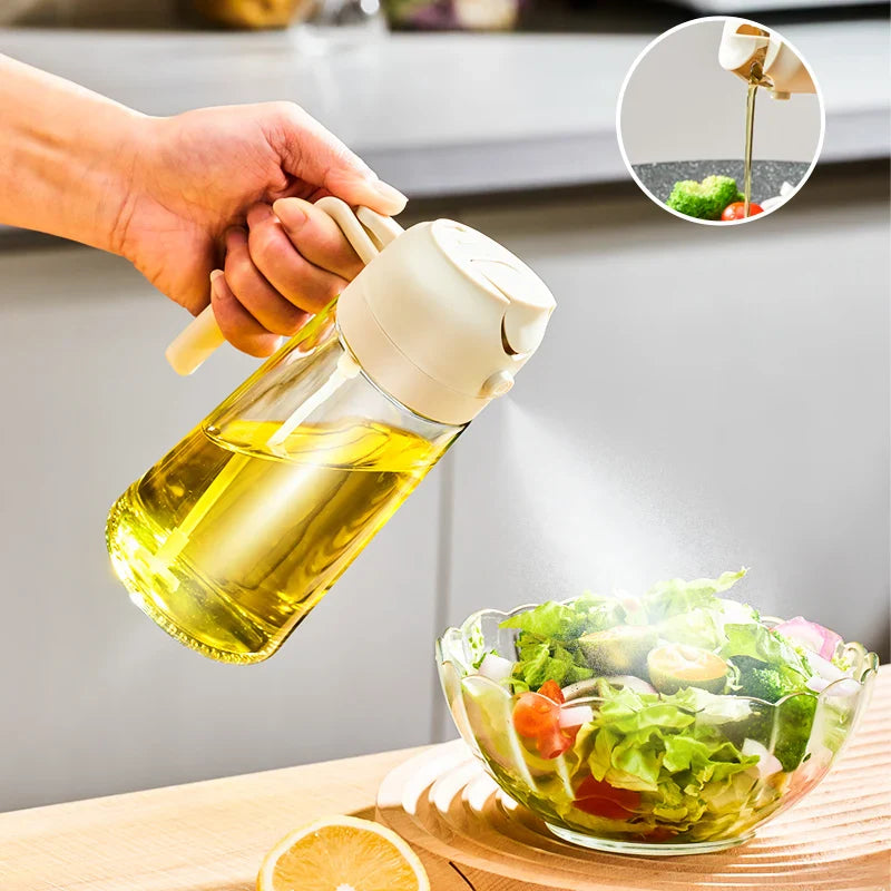 2-in-1 Oil Sprayer & Dispenser Bottle