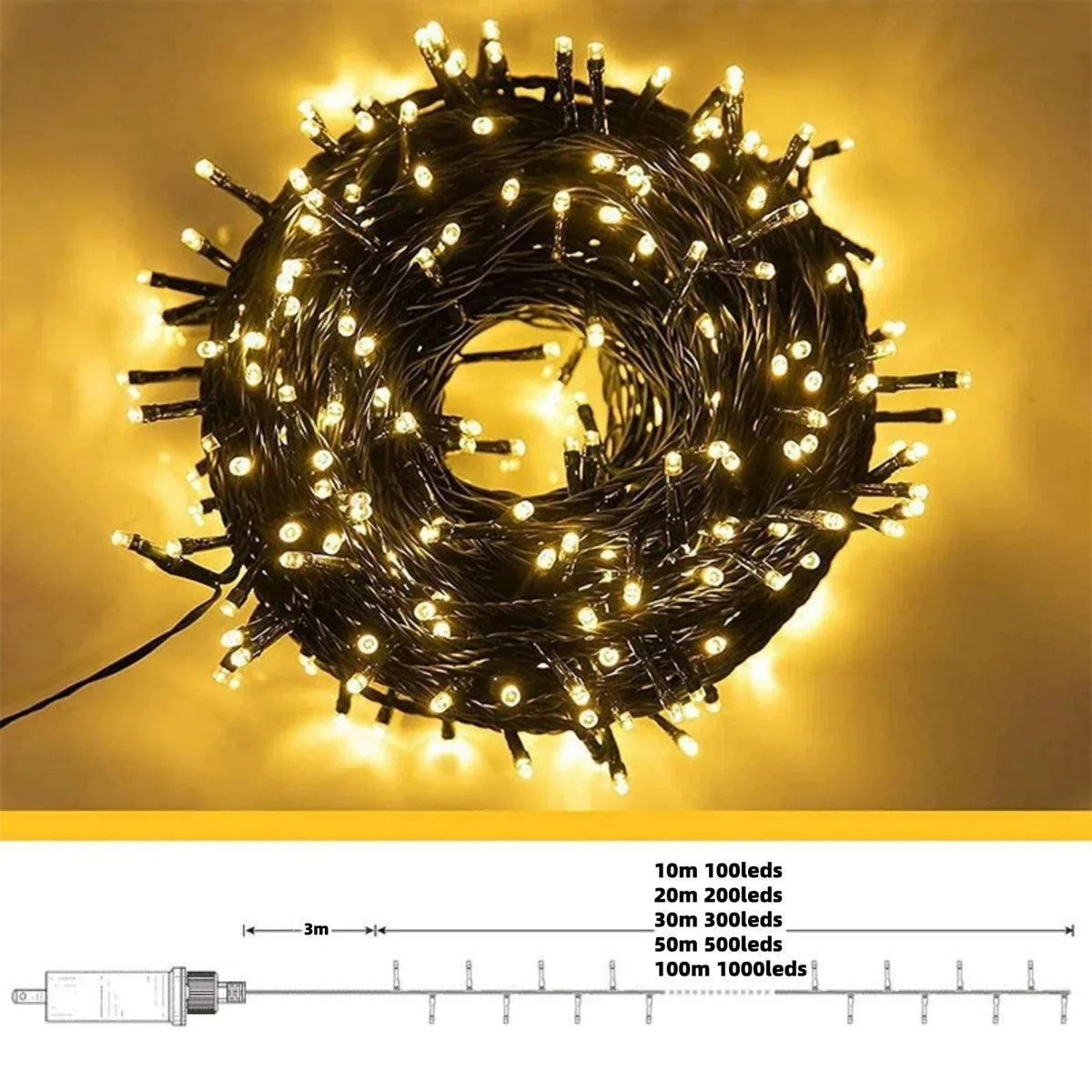 Kerst Delight - Outdoor LED Curtain String Lights