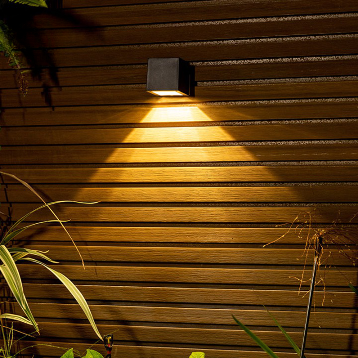 Solar Cube Wall Lights - Outdoor Garden Lighting
