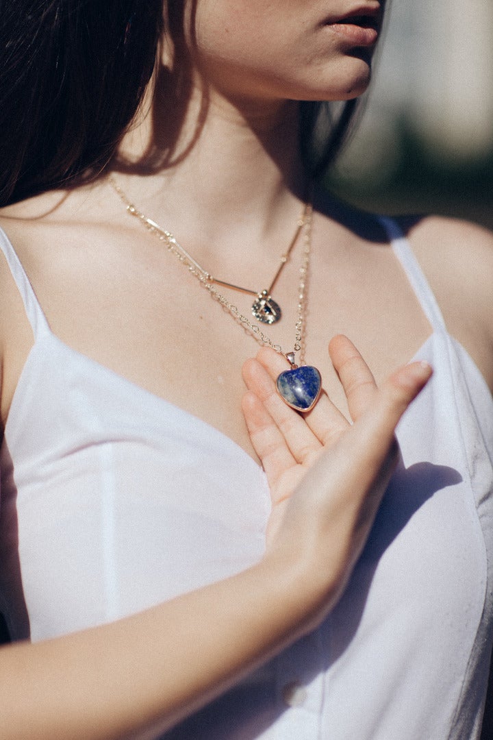 Althea Necklace - Lapis Lazuli Protection Pendant Necklace