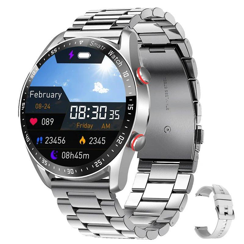 PulseTrack - Smartwatch with Heart Rate Monitor and Waterproof Design