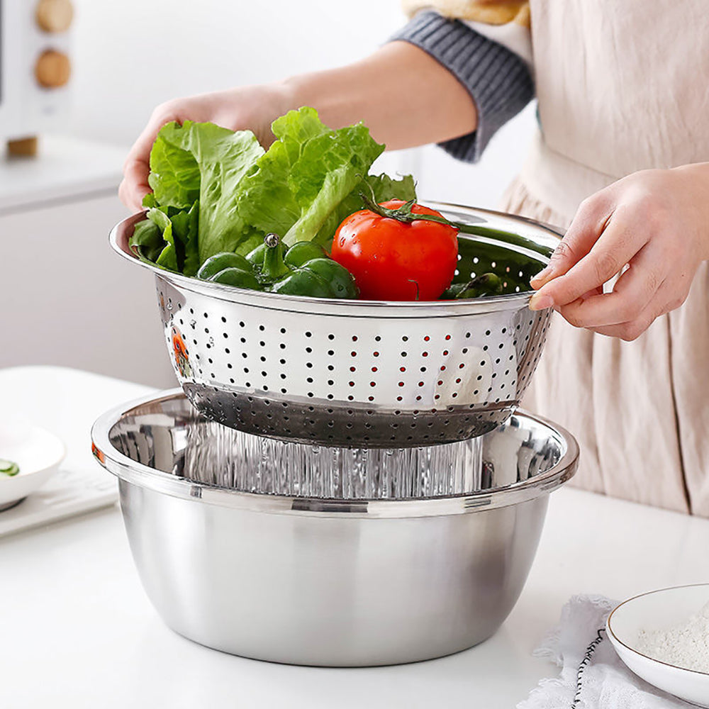 Master Chop - 3-in-1 Stainless Steel Grater Tray