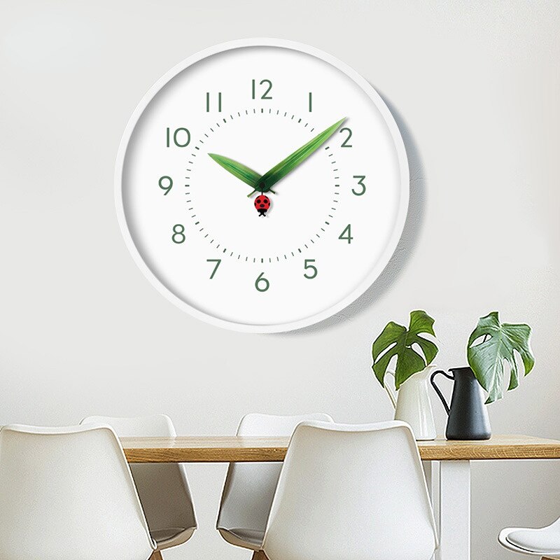 Perch Wall Clock - Bird & Flowers Nature Clock