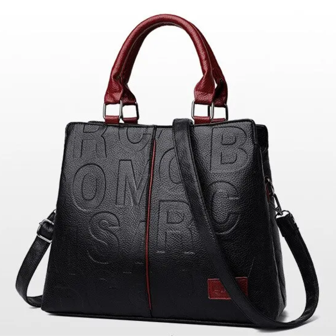 Kaye Tote - Spacious Leather Handbag with Crossbody Strap