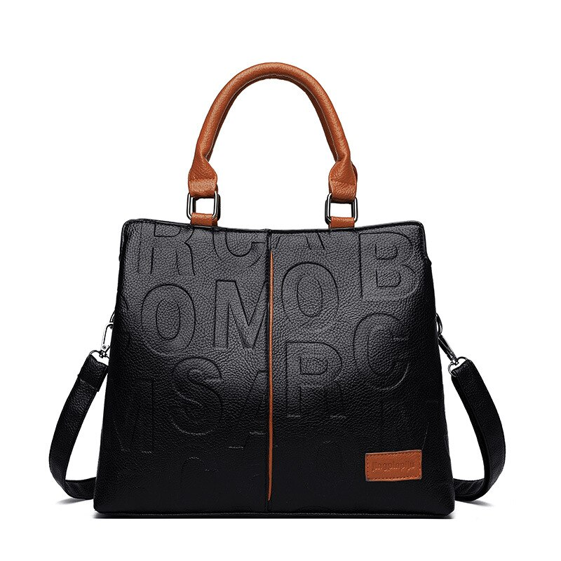 Kaye Tote - Spacious Leather Handbag with Crossbody Strap