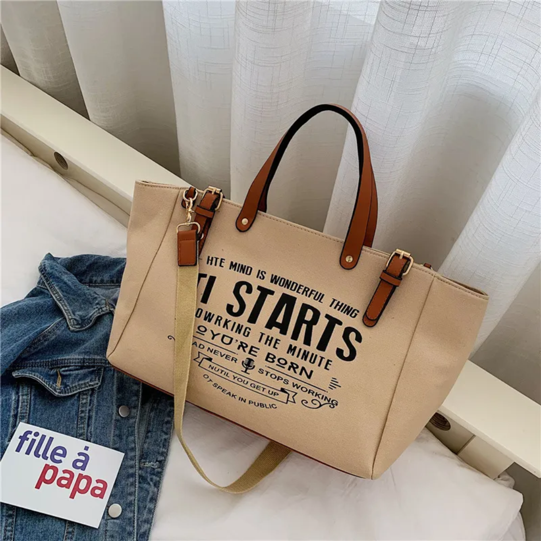 Lexie - Spacious Canvas Tote