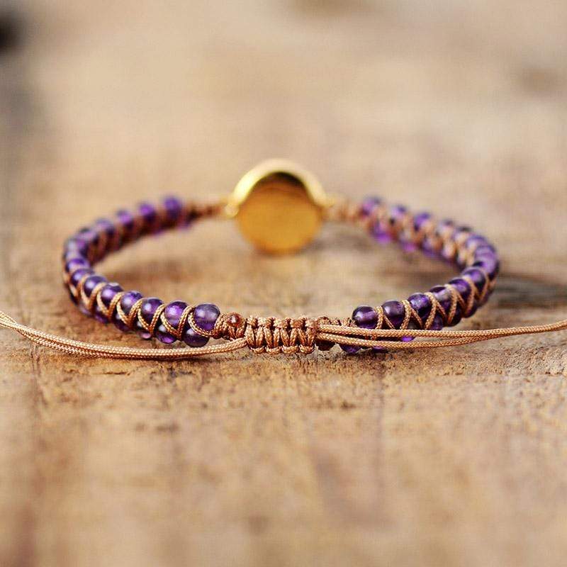 Aurielle - Amethyst & Opal Yoga Bracelet for Women