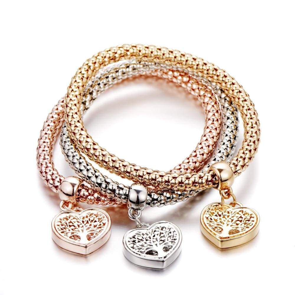 Liora - Tree of Life Bracelet Set (3-Piece) for Women