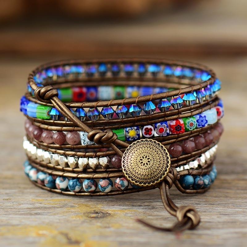 FloraWrap - Jasper Wrap Bracelet