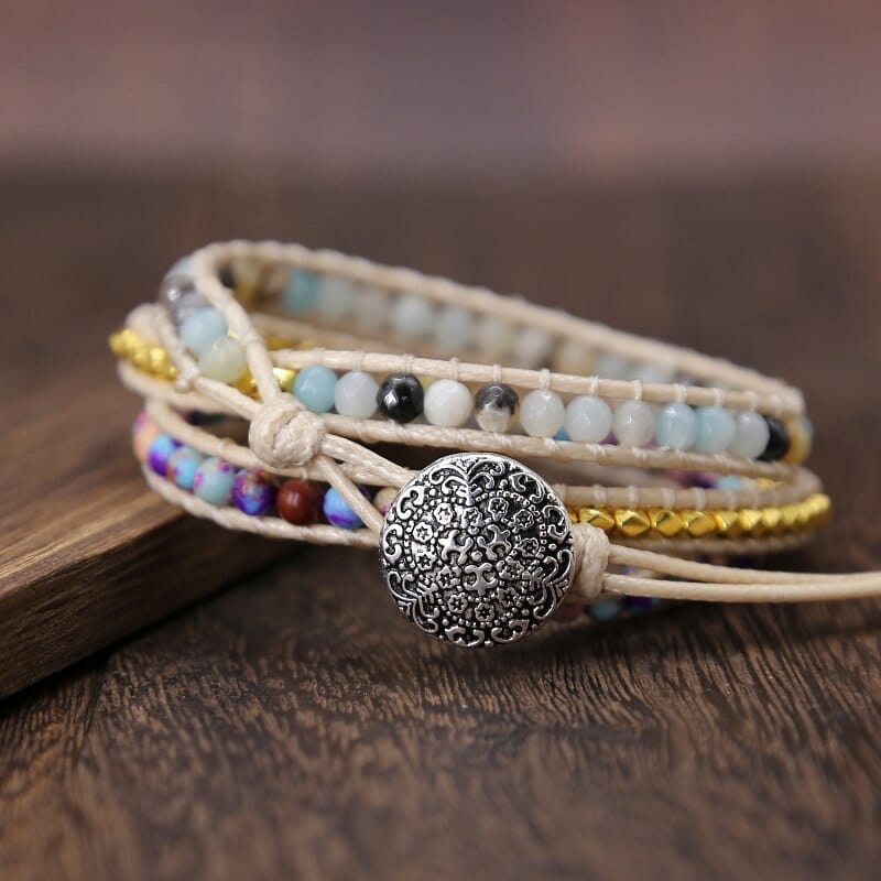 Amarilis - Jasper Wrap Bracelet for Women