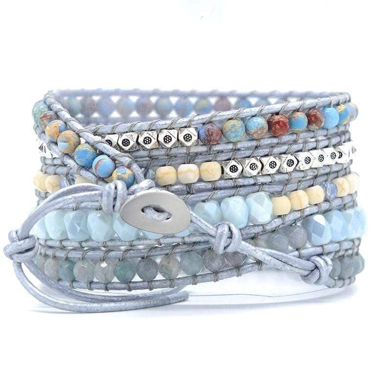 Aurina - Blue Topaz Wrap Bracelet