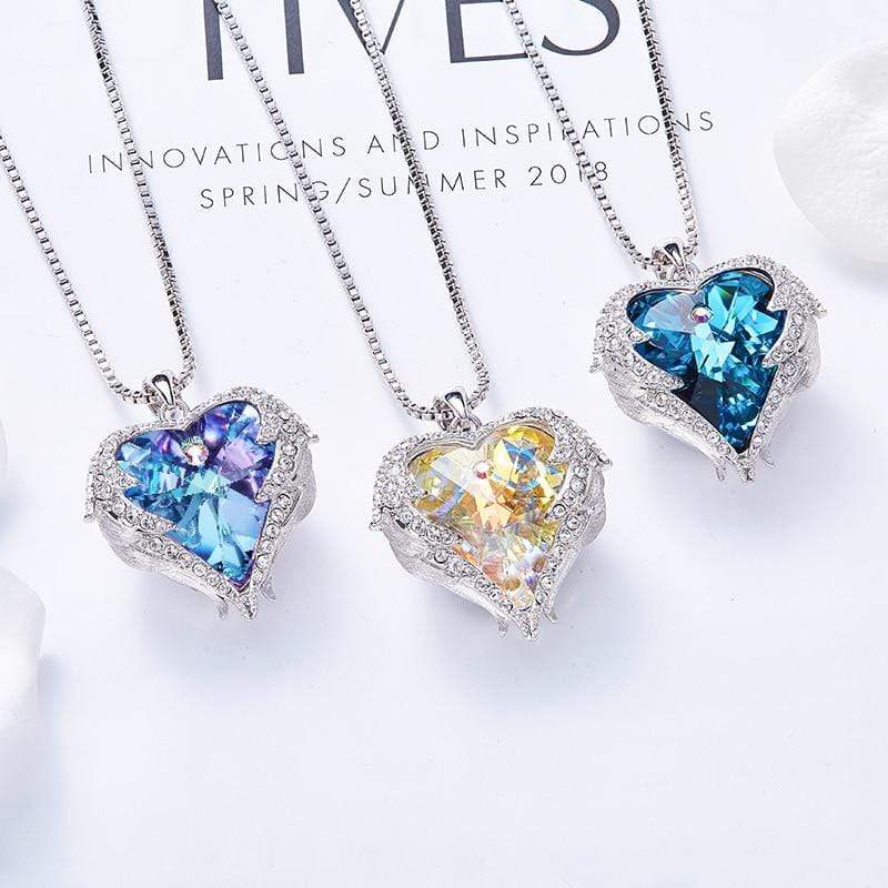 Celestina - Angel Wing Pendant Necklace